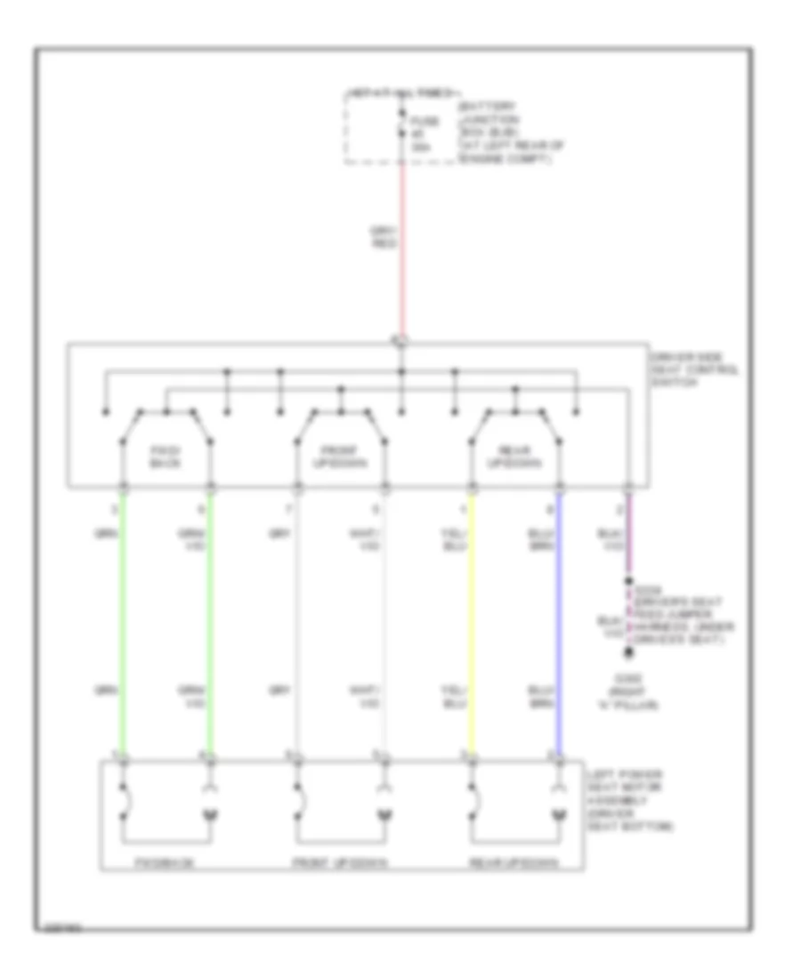 Driver Power Seat Wiring Diagram for Ford F450 Super Duty 2010