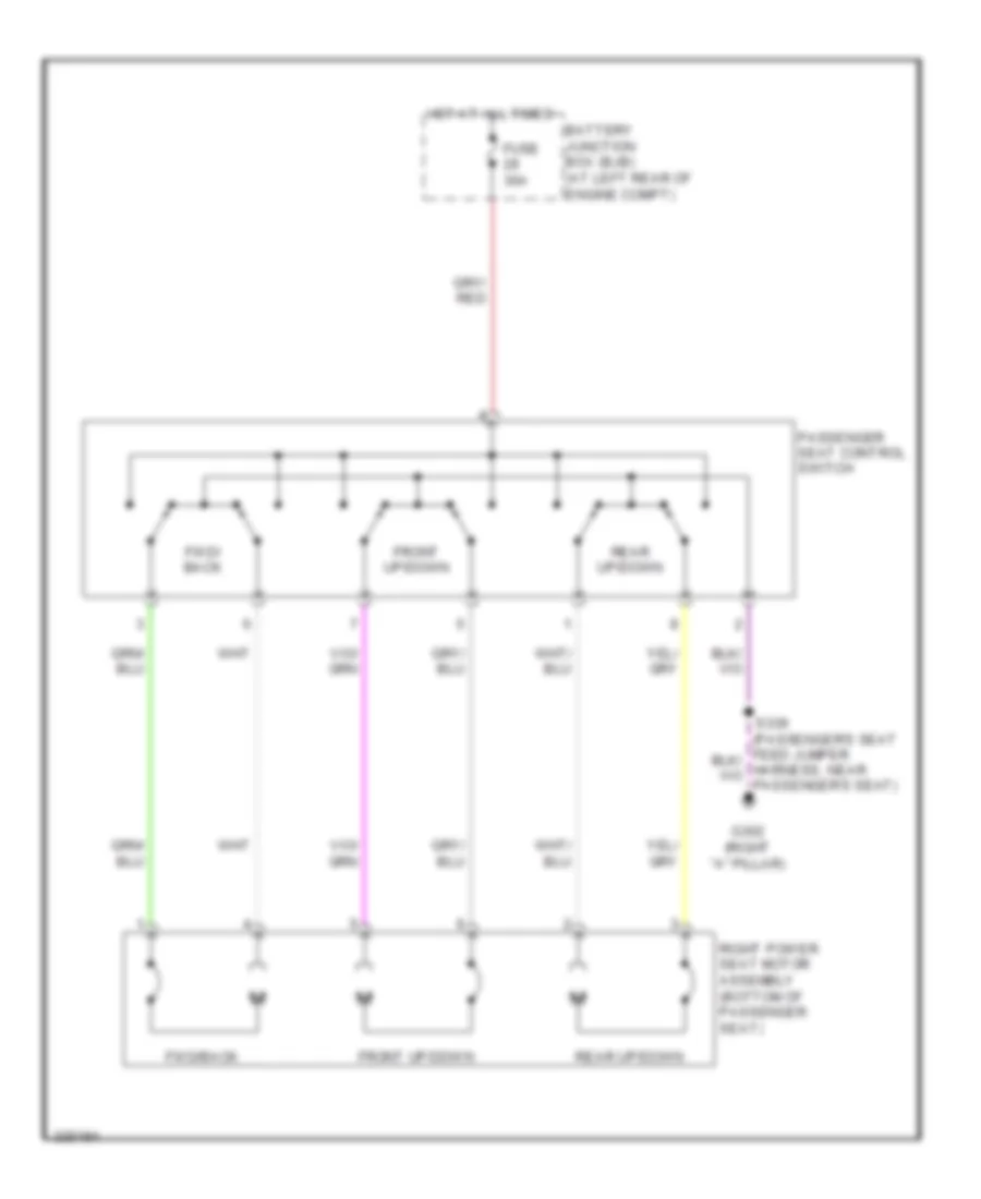 Passenger Power Seat Wiring Diagram for Ford F450 Super Duty 2010