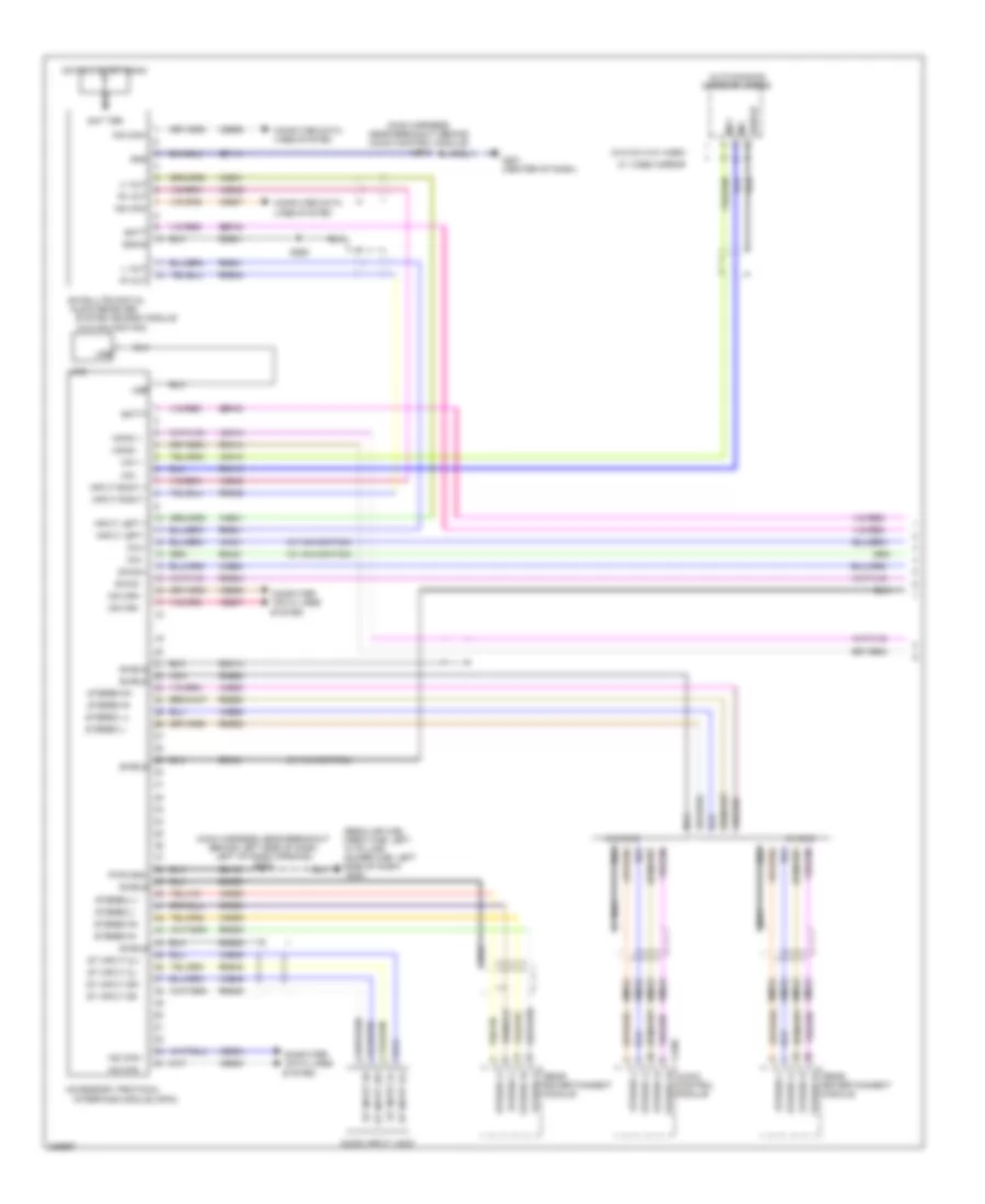 SYNC Radio Wiring Diagram 1 of 2 for Ford F450 Super Duty 2010
