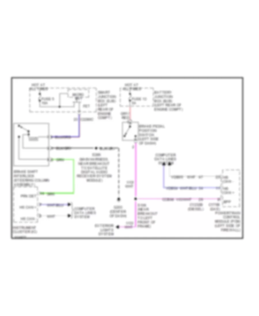 Shift Interlock Wiring Diagram for Ford F450 Super Duty 2010