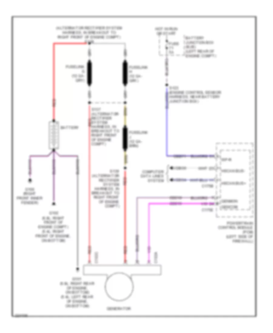 6 8L Charging Wiring Diagram for Ford F450 Super Duty 2010