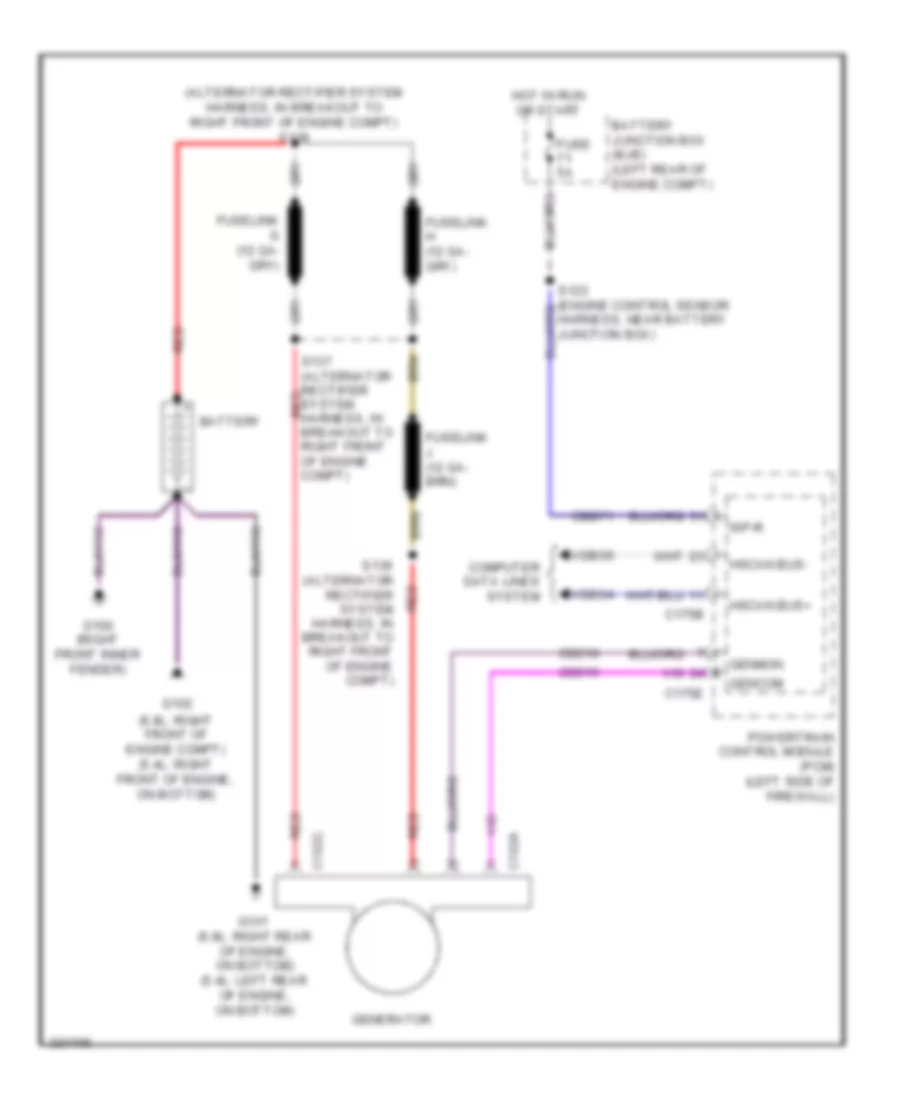 6.8L, Charging Wiring Diagram for Ford F450 Super Duty 2010