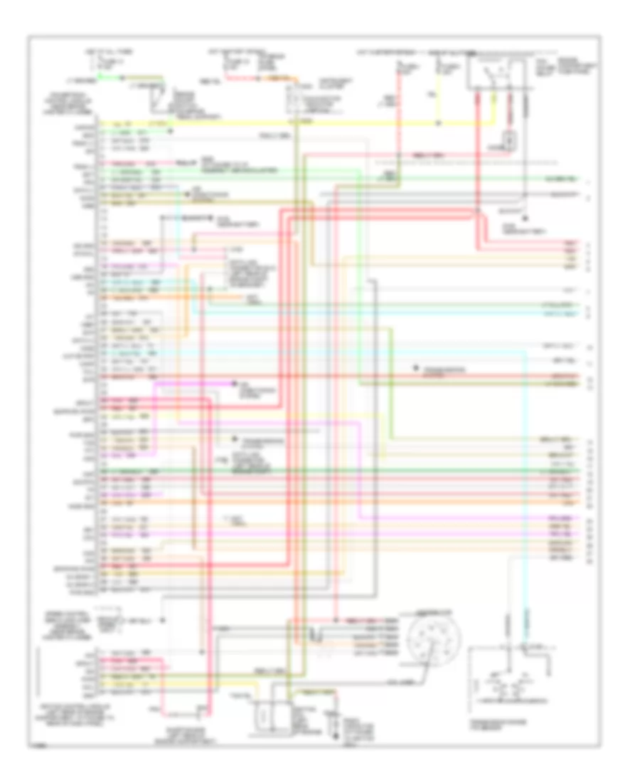 7.5L, Engine Performance Wiring Diagrams (1 of 2) for Ford Econoline E150 1995