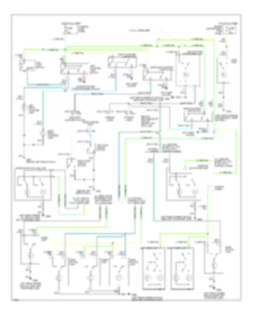 Courtesy Lamps Wiring Diagram with Keyless Entry for Ford Econoline E150 1995