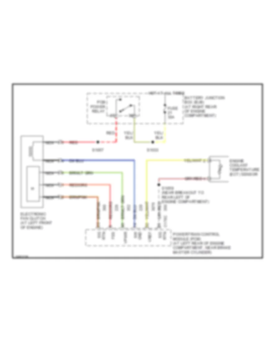 Cooling Fan Wiring Diagram for Ford Econoline E150 2004