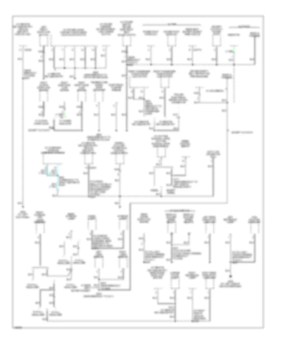 Ground Distribution Wiring Diagram (3 of 3) for Ford Econoline E150 2004