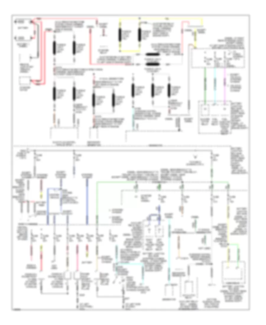 Power Distribution Wiring Diagram 1 of 4 for Ford Econoline E150 2004