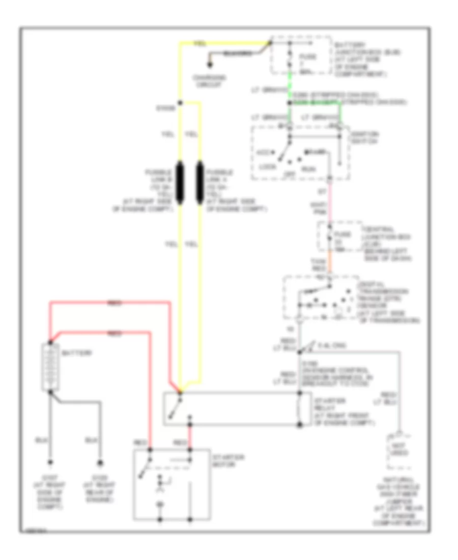 Starting Wiring Diagram for Ford Econoline E150 2004