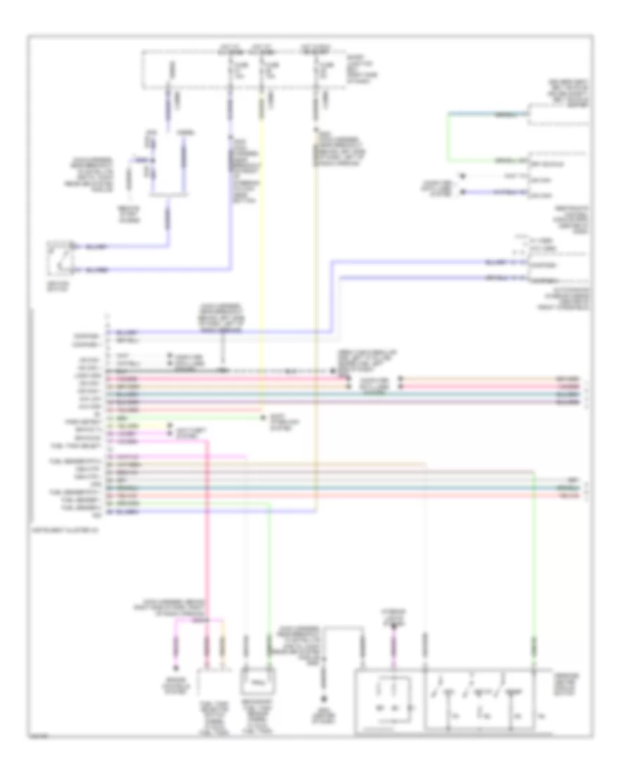 Instrument Cluster Wiring Diagram 1 of 2 for Ford F550 Super Duty 2010