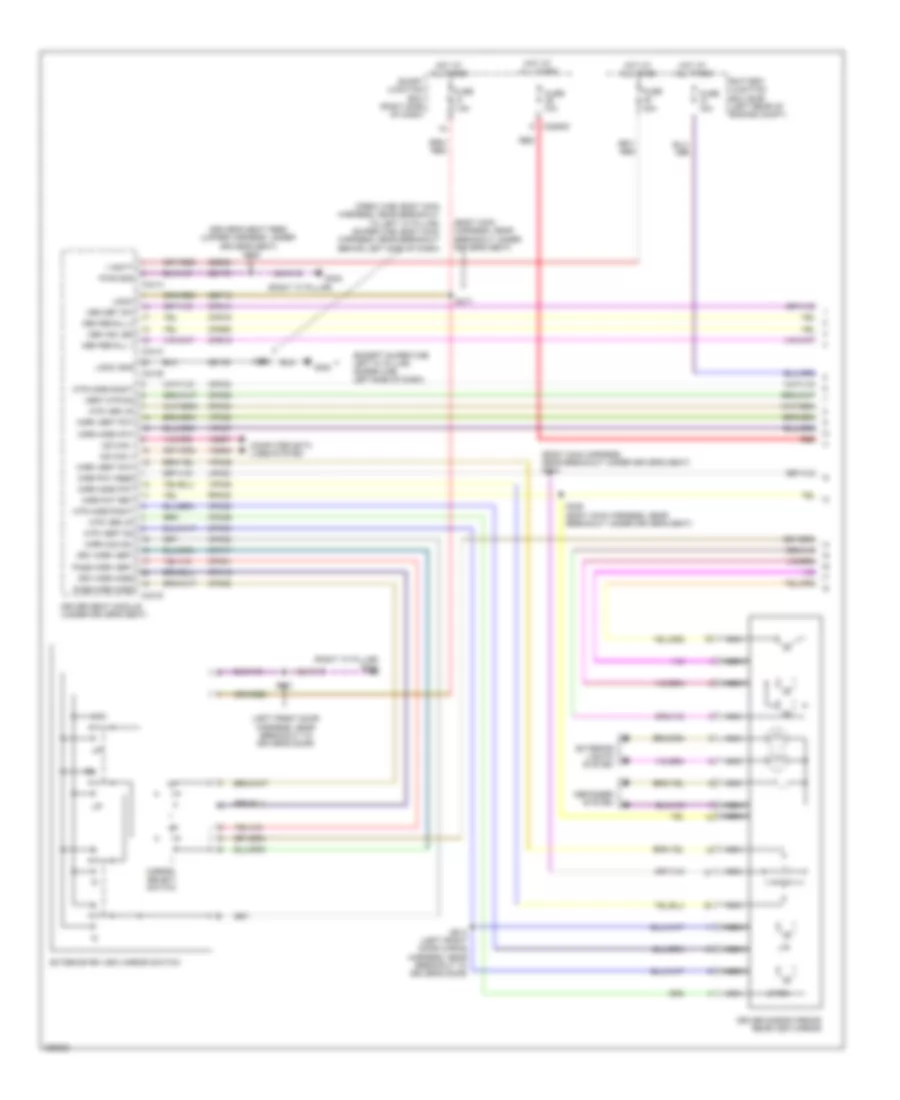 Memory Mirrors Wiring Diagram (1 of 2) for Ford F550 Super Duty 2010