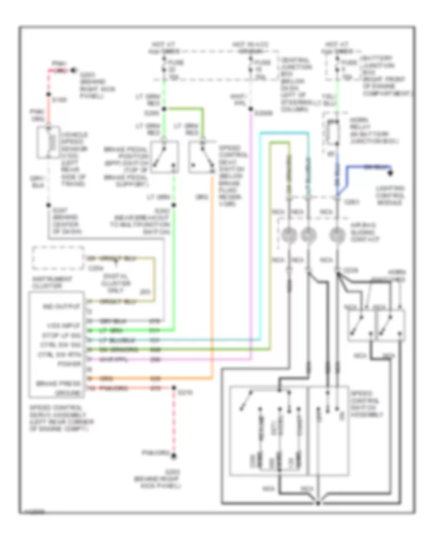 Cruise Control Wiring Diagram for Ford Crown Victoria LX 2001