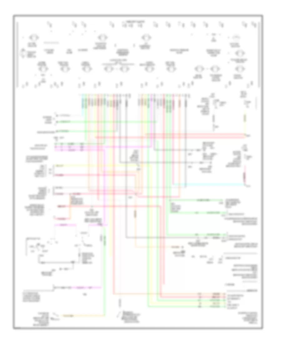 Analog Cluster Wiring Diagram for Ford Crown Victoria LX 2001