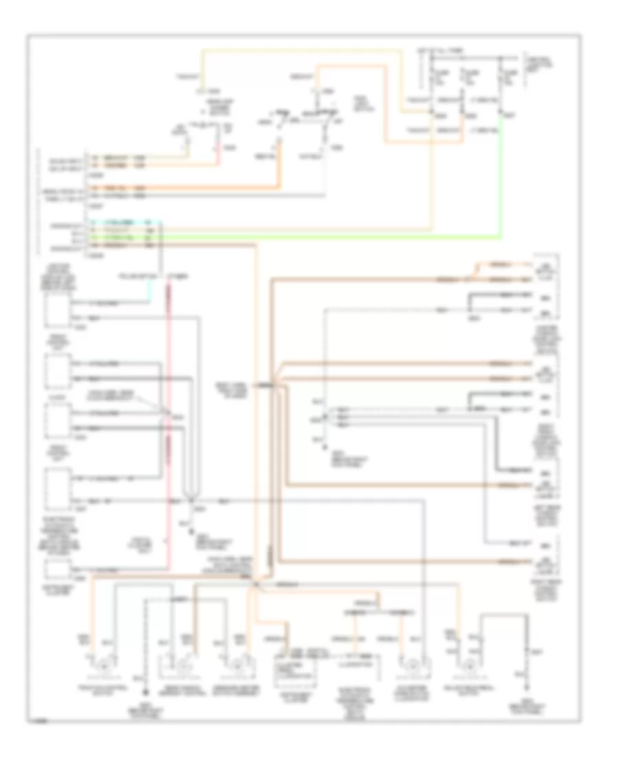 Instrument Illumination Wiring Diagram for Ford Crown Victoria LX 2001
