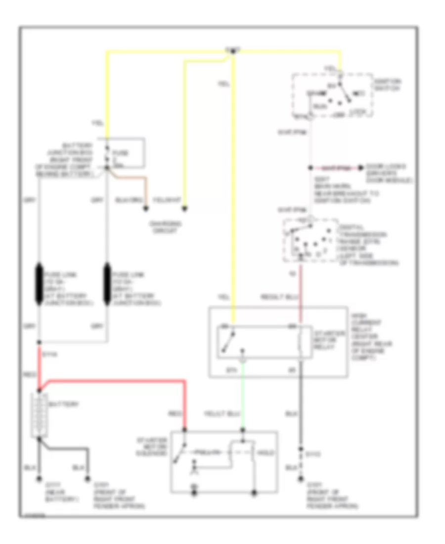 Starting Wiring Diagram for Ford Crown Victoria S 1999