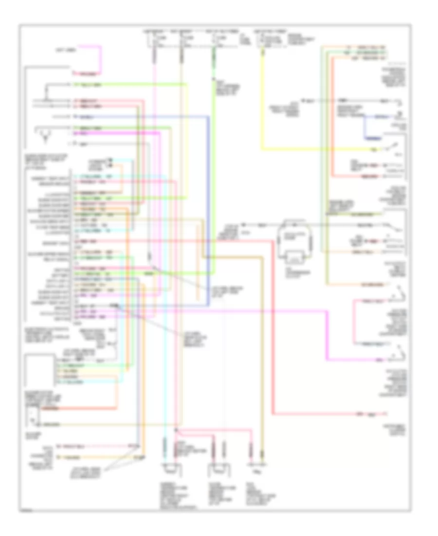 A C Wiring Diagram Auto A C for Ford Crown Victoria S 1997