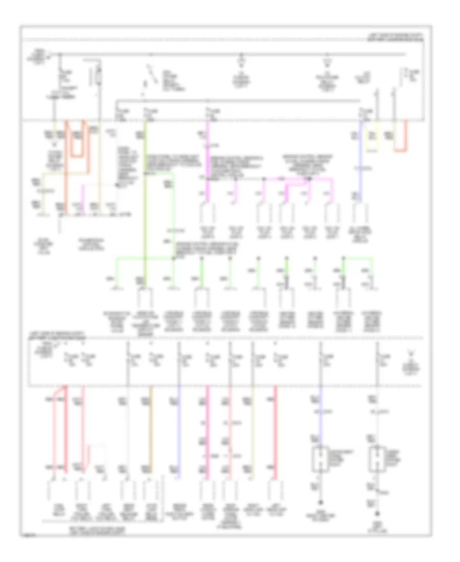 Power Distribution Wiring Diagram (2 of 7) for Ford Edge Limited 2014