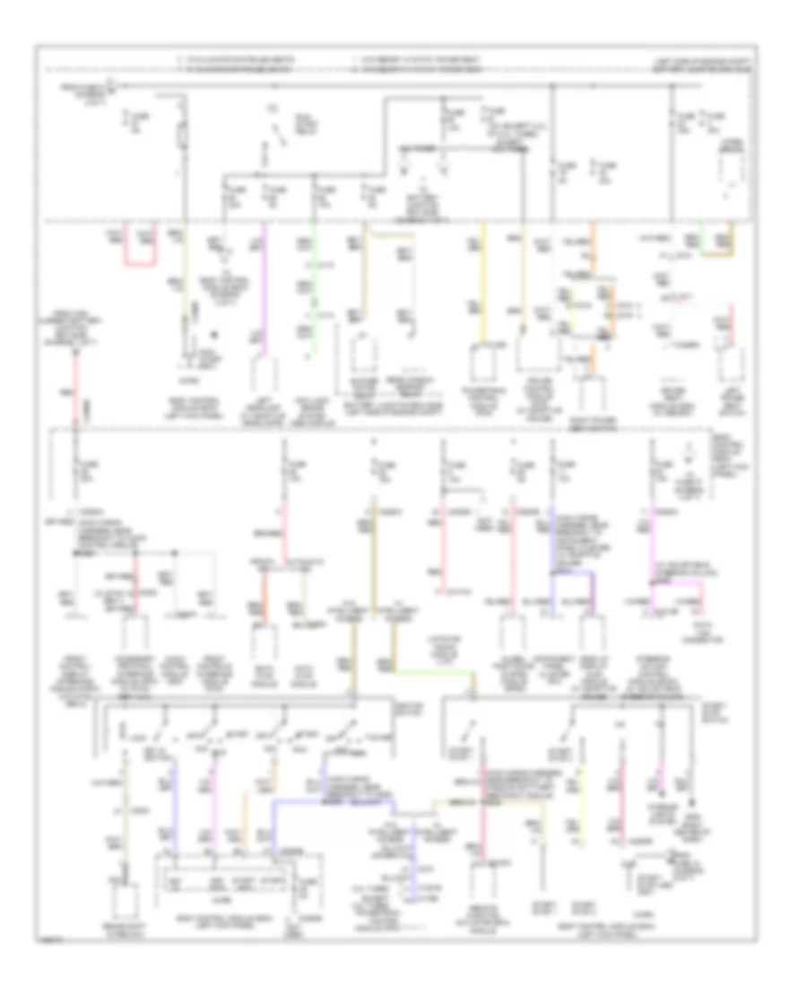 Power Distribution Wiring Diagram (3 of 7) for Ford Edge Limited 2014
