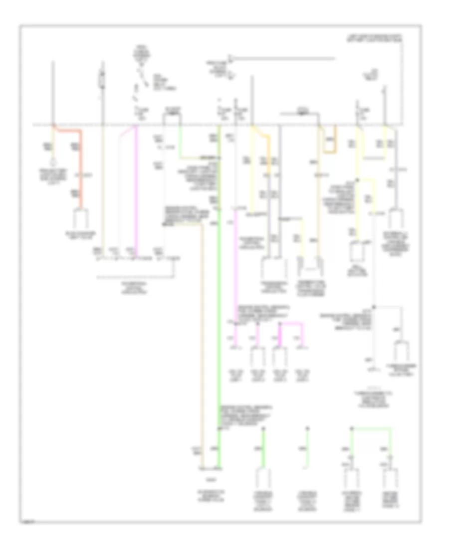 Power Distribution Wiring Diagram (7 of 7) for Ford Edge Limited 2014