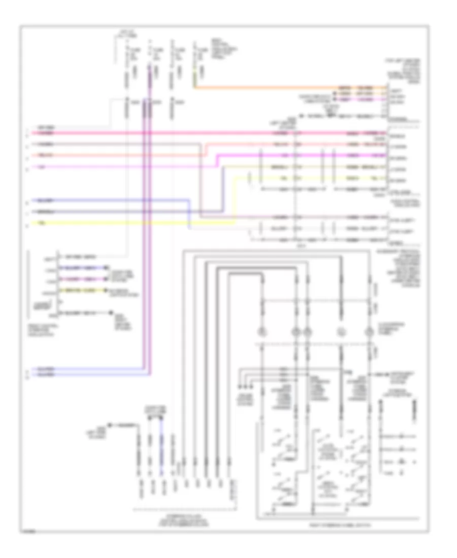 SONY Radio Wiring Diagram (2 of 2) for Ford Edge Limited 2014