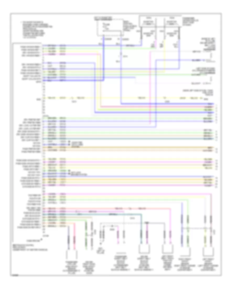 Supplemental Restraints Wiring Diagram 1 of 2 for Ford Edge Limited 2014