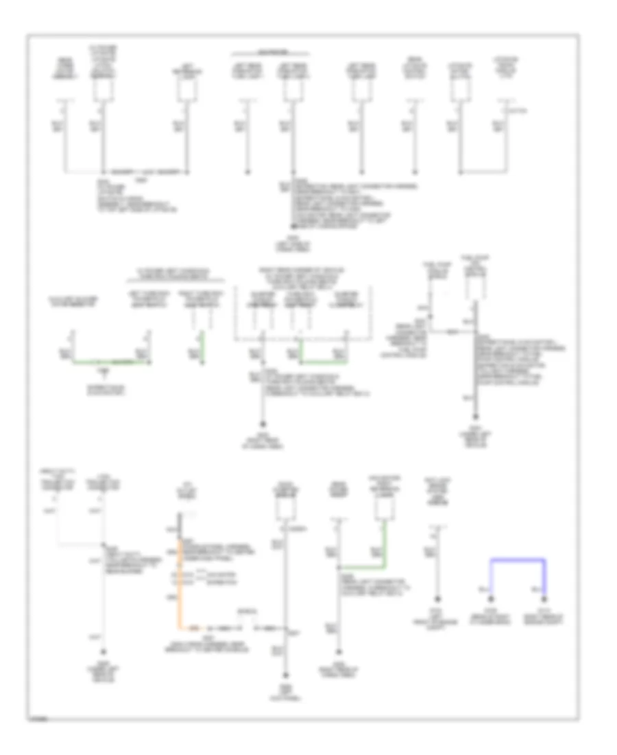 Ground Distribution Wiring Diagram 5 of 5 for Ford Expedition EL King Ranch 2013