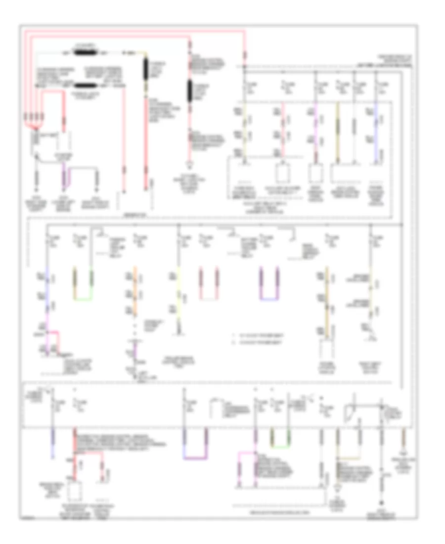 Power Distribution Wiring Diagram 1 of 5 for Ford Expedition EL King Ranch 2013