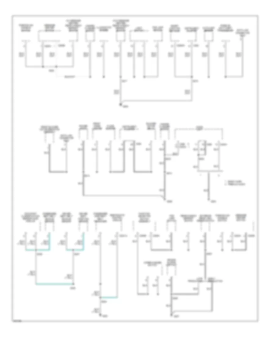 Ground Distribution Wiring Diagram Except Hybrid 1 of 3 for Ford Escape Hybrid 2005