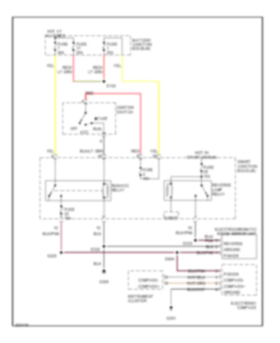 Electrochromic Mirror Wiring Diagram for Ford Escape Hybrid 2005