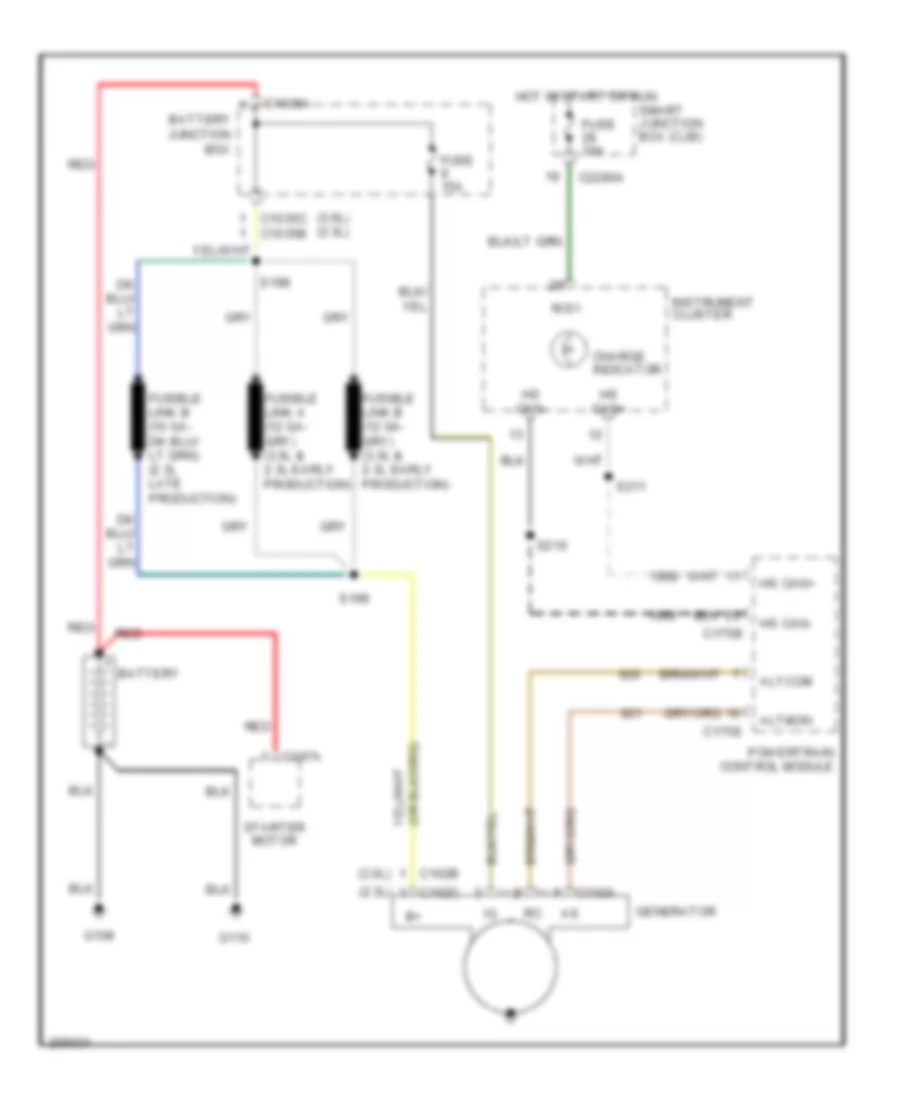 Charging Wiring Diagram for Ford Escape Hybrid 2005
