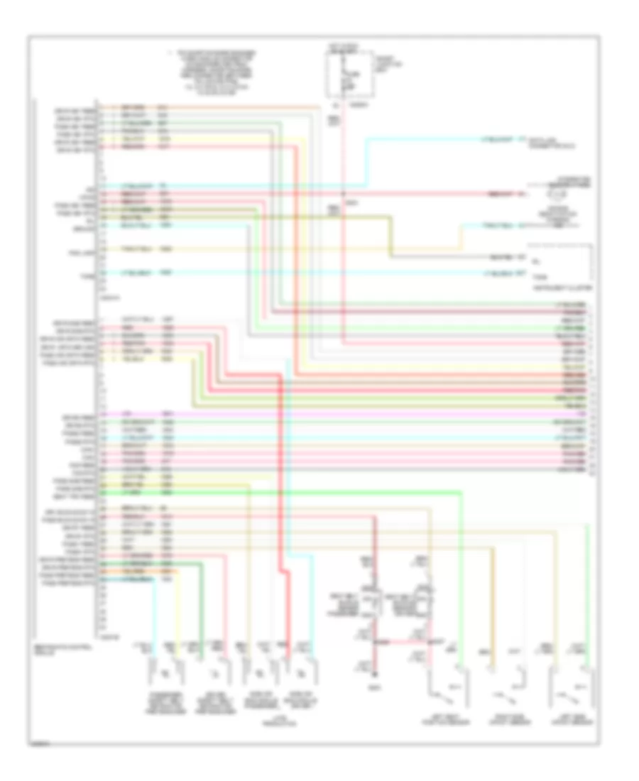 Supplemental Restraints Wiring Diagram Except Hybrid 1 of 2 for Ford Escape Hybrid 2005