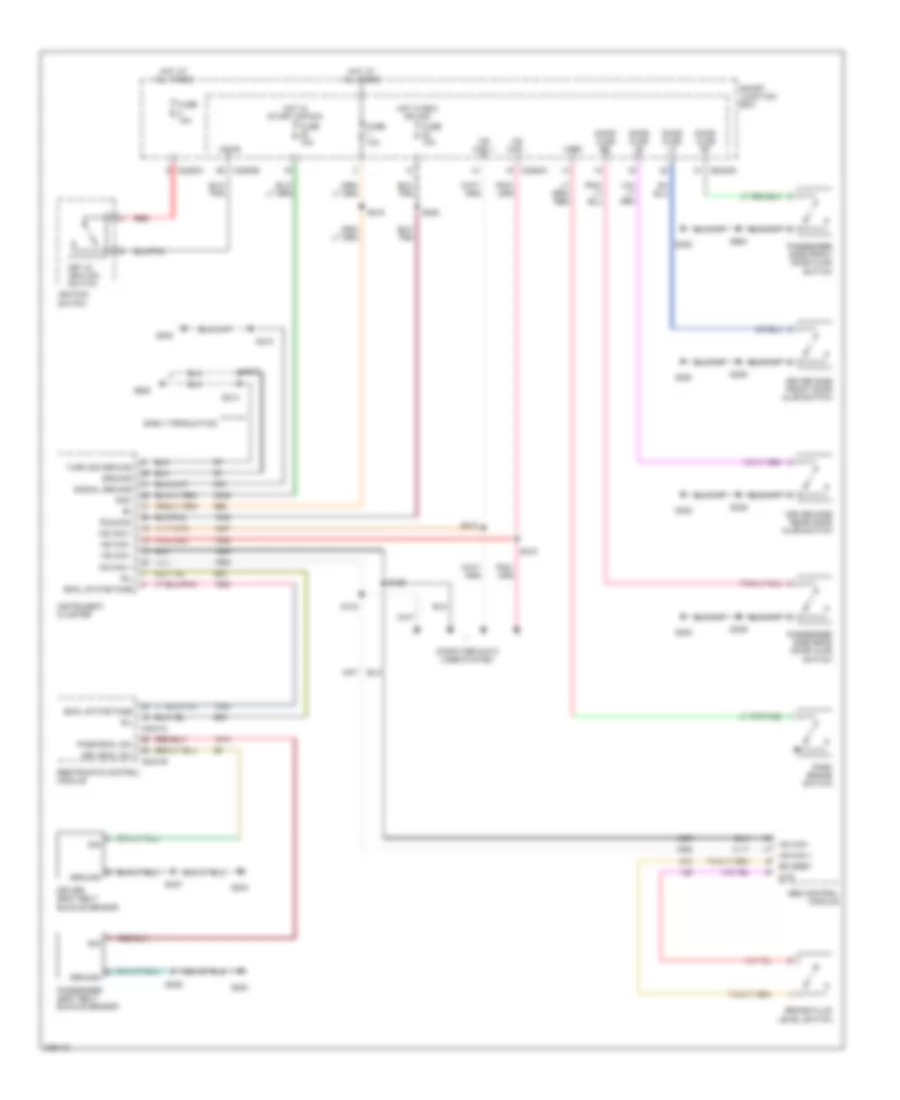 Warning Systems Wiring Diagram Except Hybrid for Ford Escape Hybrid 2005