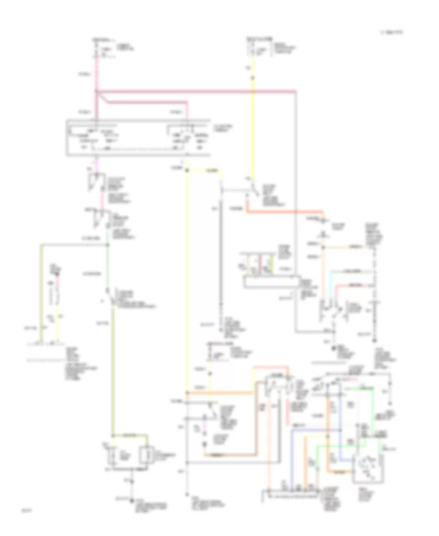 4.9L, AC Wiring Diagram, California for Ford Econoline E250 1995