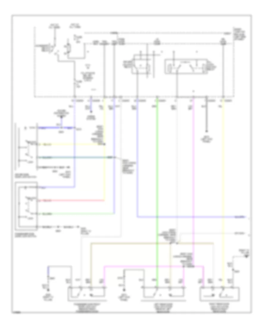 Forced Entry Wiring Diagram 1 of 2 for Ford Flex Limited 2010