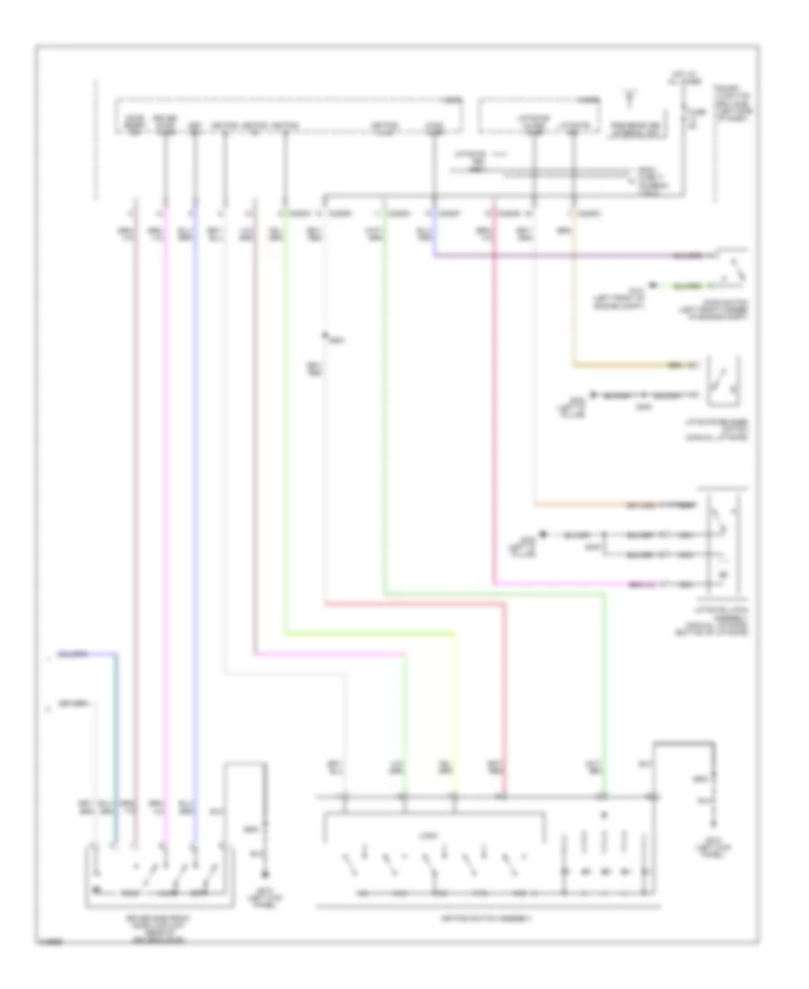 Forced Entry Wiring Diagram 2 of 2 for Ford Flex Limited 2010