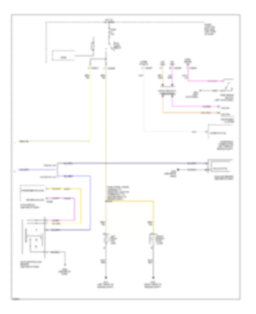 Headlights Wiring Diagram, without High Intensity Gas Discharge Headlights (2 of 2) for Ford Flex Limited 2010