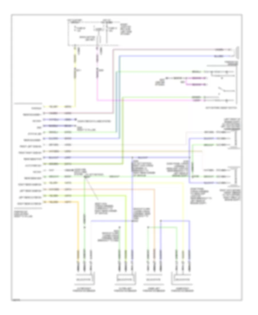 Parking Assistant Wiring Diagram for Ford Flex Limited 2010