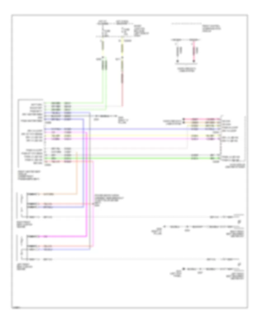 Front Heated Seats Wiring Diagram for Ford Flex Limited 2010