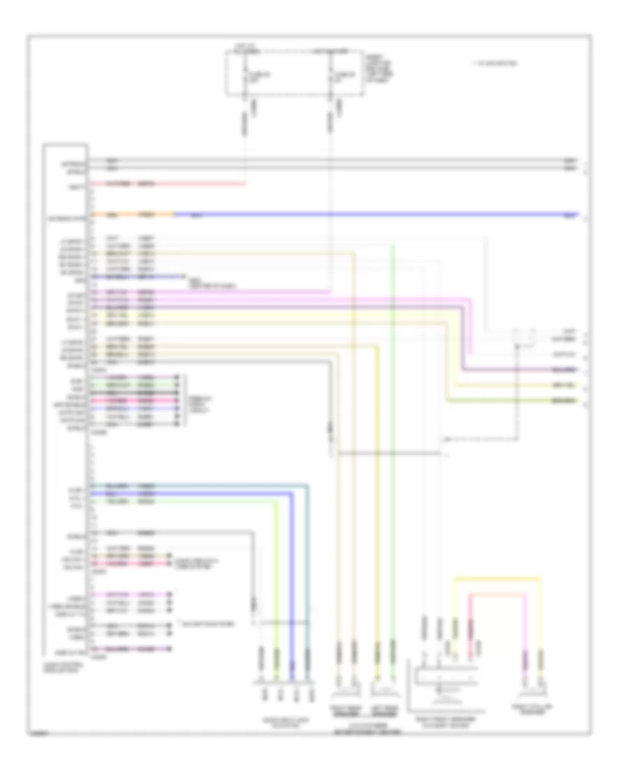 Base Radio Wiring Diagram 1 of 2 for Ford Flex Limited 2010