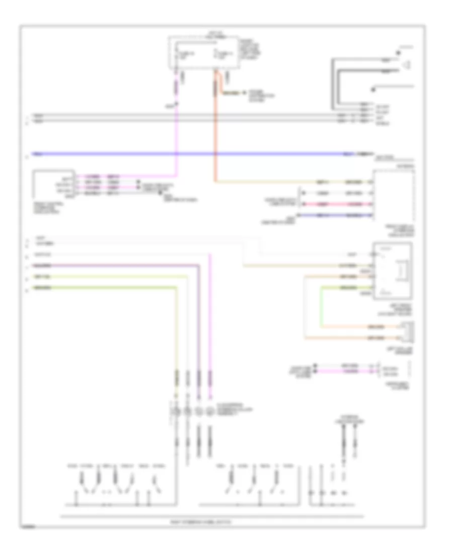 Base Radio Wiring Diagram 2 of 2 for Ford Flex Limited 2010
