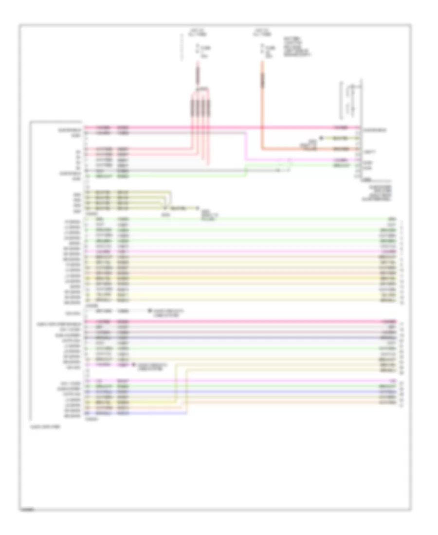 Premium Radio Wiring Diagram (1 of 3) for Ford Flex Limited 2010