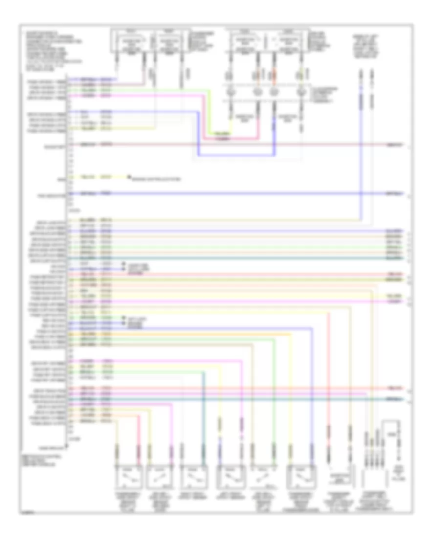 Supplemental Restraints Wiring Diagram 1 of 2 for Ford Flex Limited 2010
