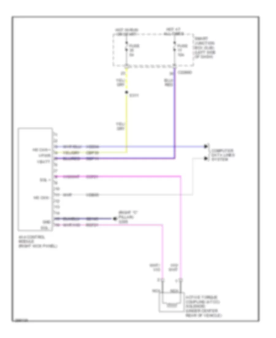 3.5L Twin Turbo, AWD Wiring Diagram for Ford Flex Limited 2010
