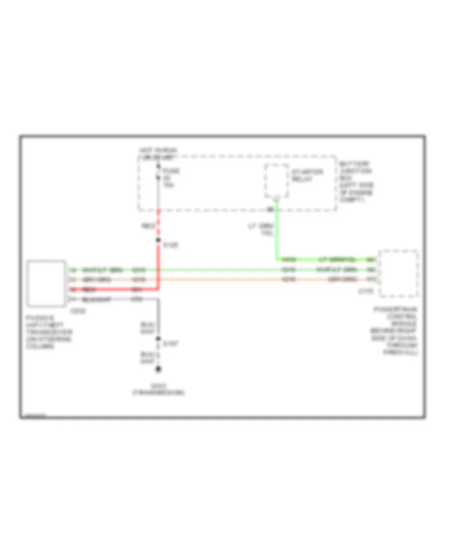 Passive Anti theft Wiring Diagram for Ford Windstar SEL 2002