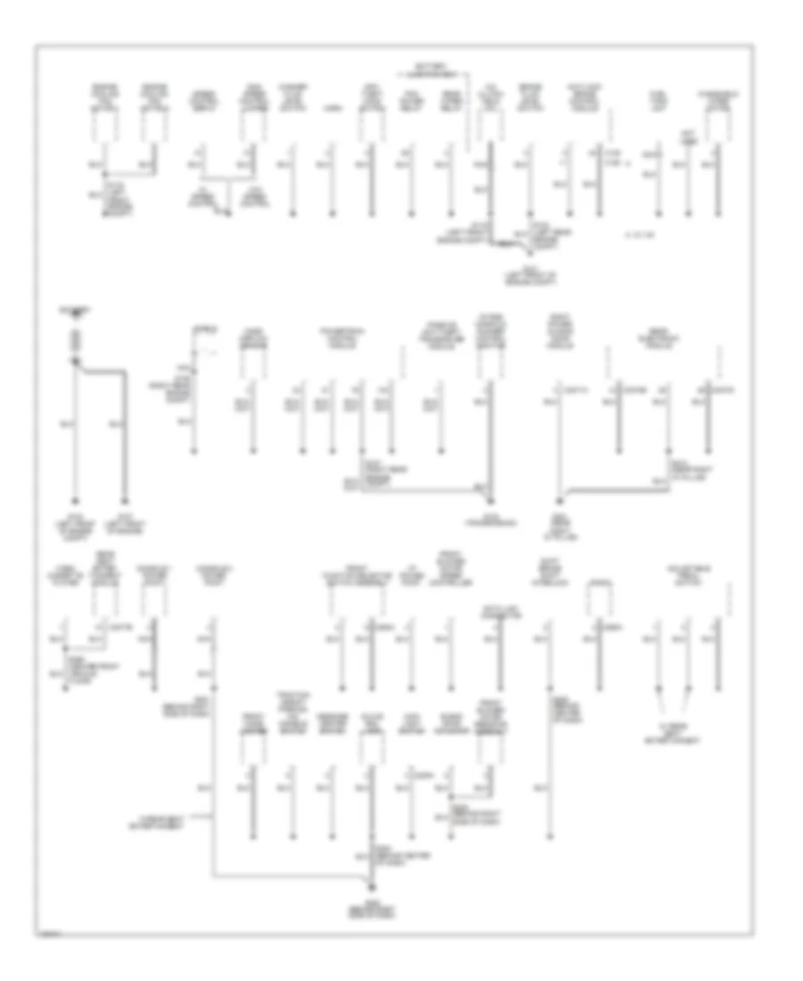 Ground Distribution Wiring Diagram 1 of 3 for Ford Windstar SEL 2002