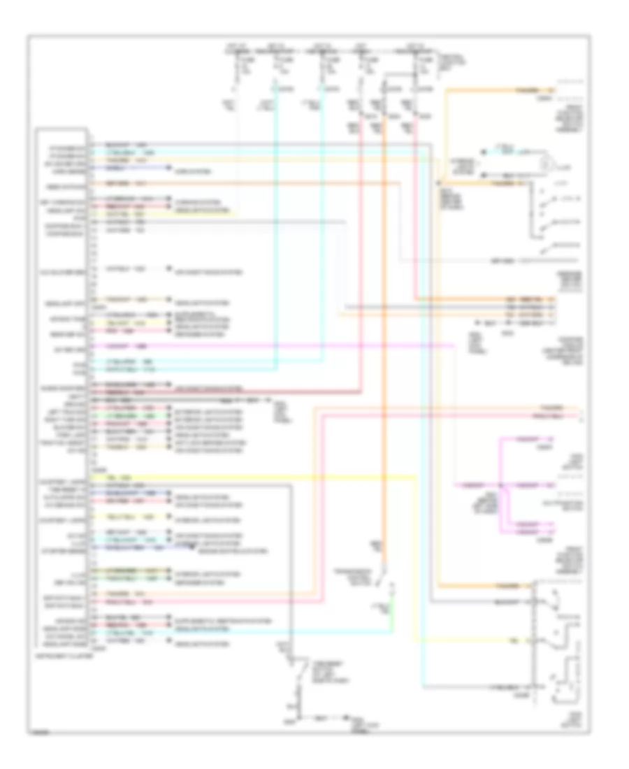 Instrument Cluster Wiring Diagram 1 of 2 for Ford Windstar SEL 2002