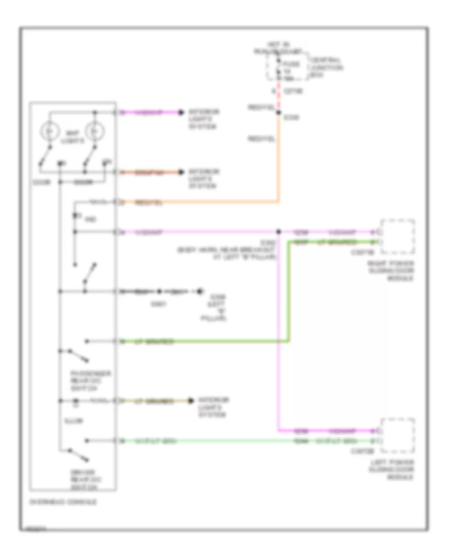 Overhead Console Wiring Diagram for Ford Windstar SEL 2002