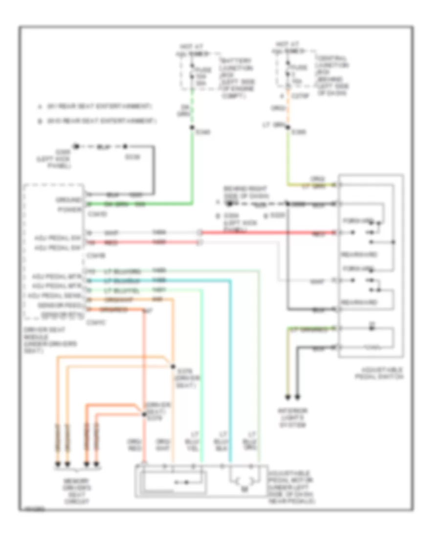 Adjustable Pedal Wiring Diagram for Ford Windstar SEL 2002