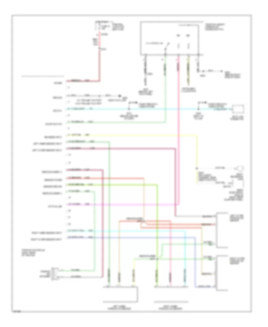 Parking Assistant Wiring Diagram for Ford Windstar SEL 2002