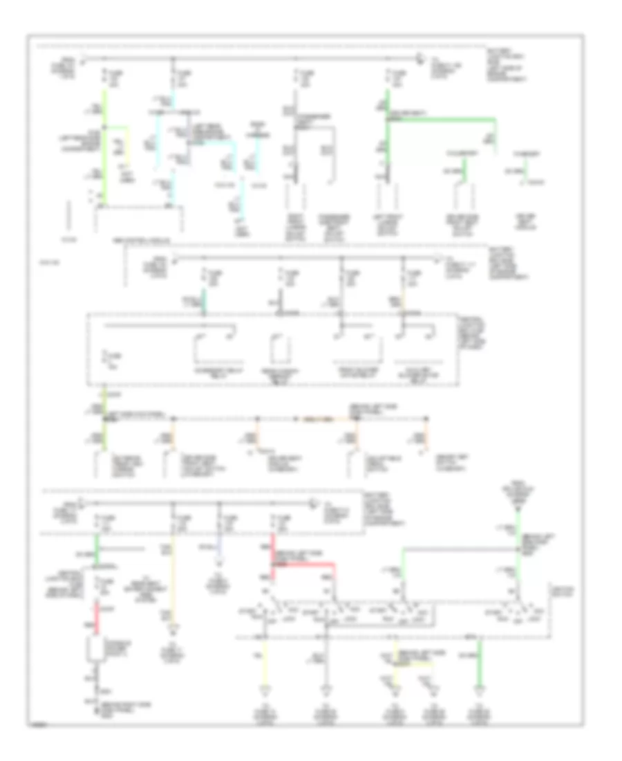 POWER DISTRIBUTION Ford Windstar SEL 2002 SYSTEM WIRING DIAGRAMS