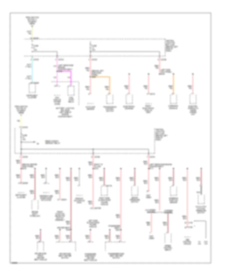 Power Distribution Wiring Diagram 4 of 6 for Ford Windstar SEL 2002